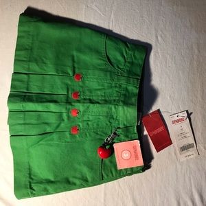Gymboree girls  pleated skort size 3t green apple
